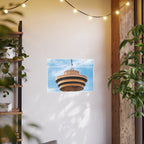 Multinex Vancity Skyscraper Vibrant Photo Art Poster - Multinex Floral Design for Home Decor