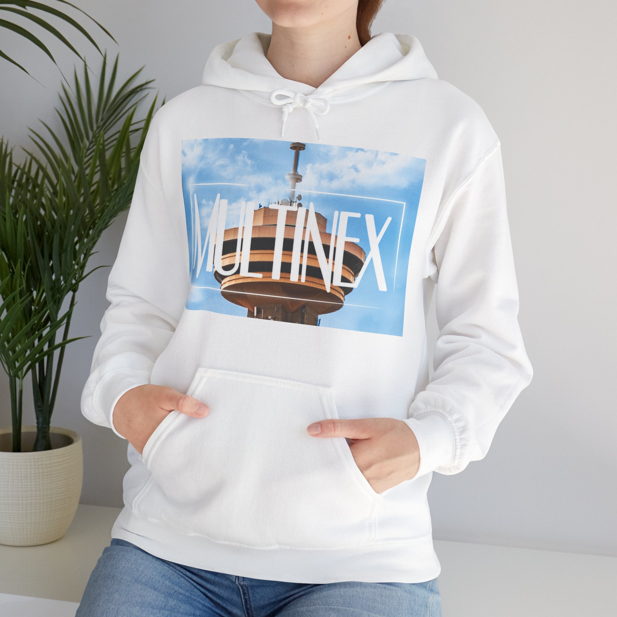 Multinex Vancity Skyscraper Trendy Unisex Hooded Sweatshirt with MUTINEX Design