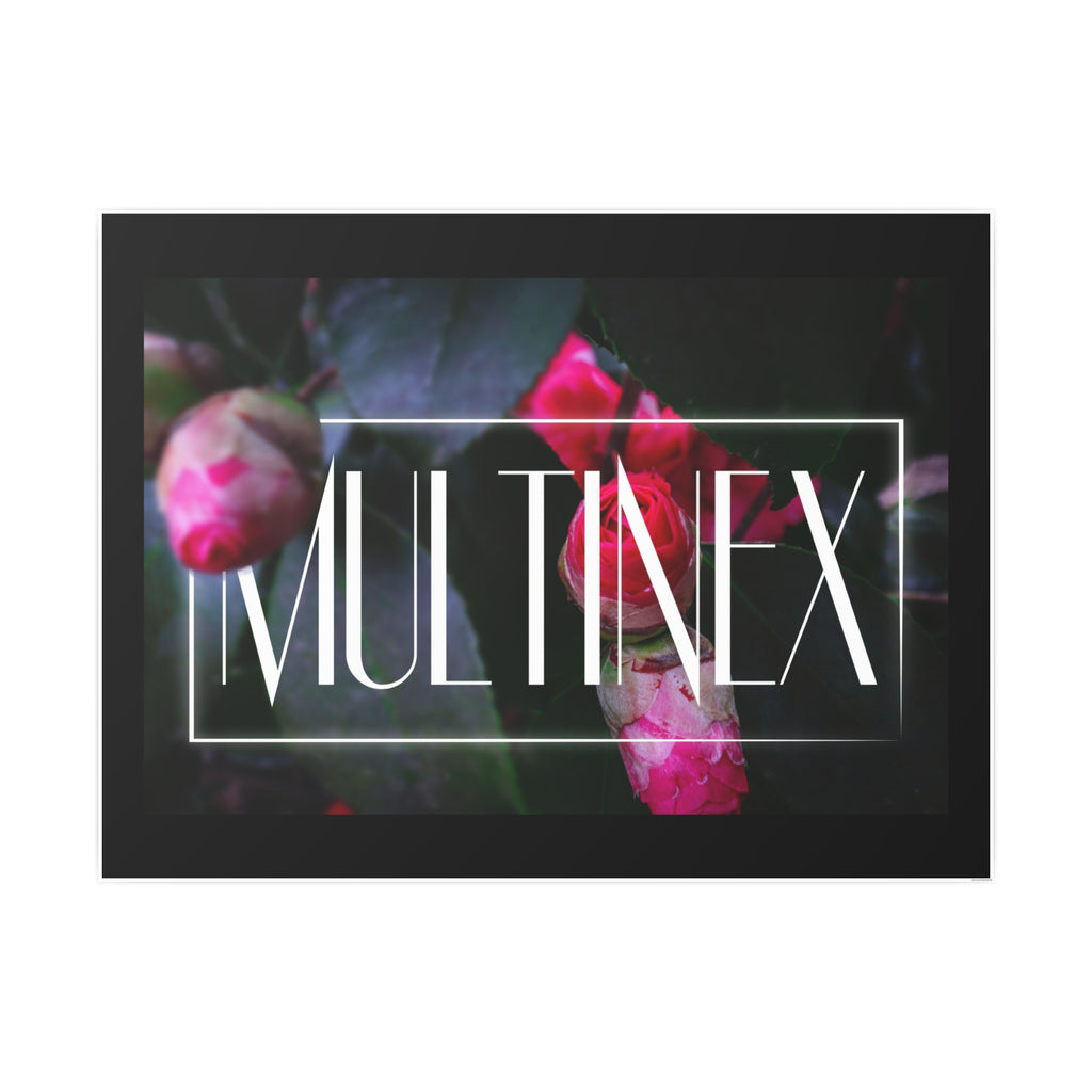 Multinex Floral Vibrant Photo Art Poster - Multinex Floral Design for Home Decor