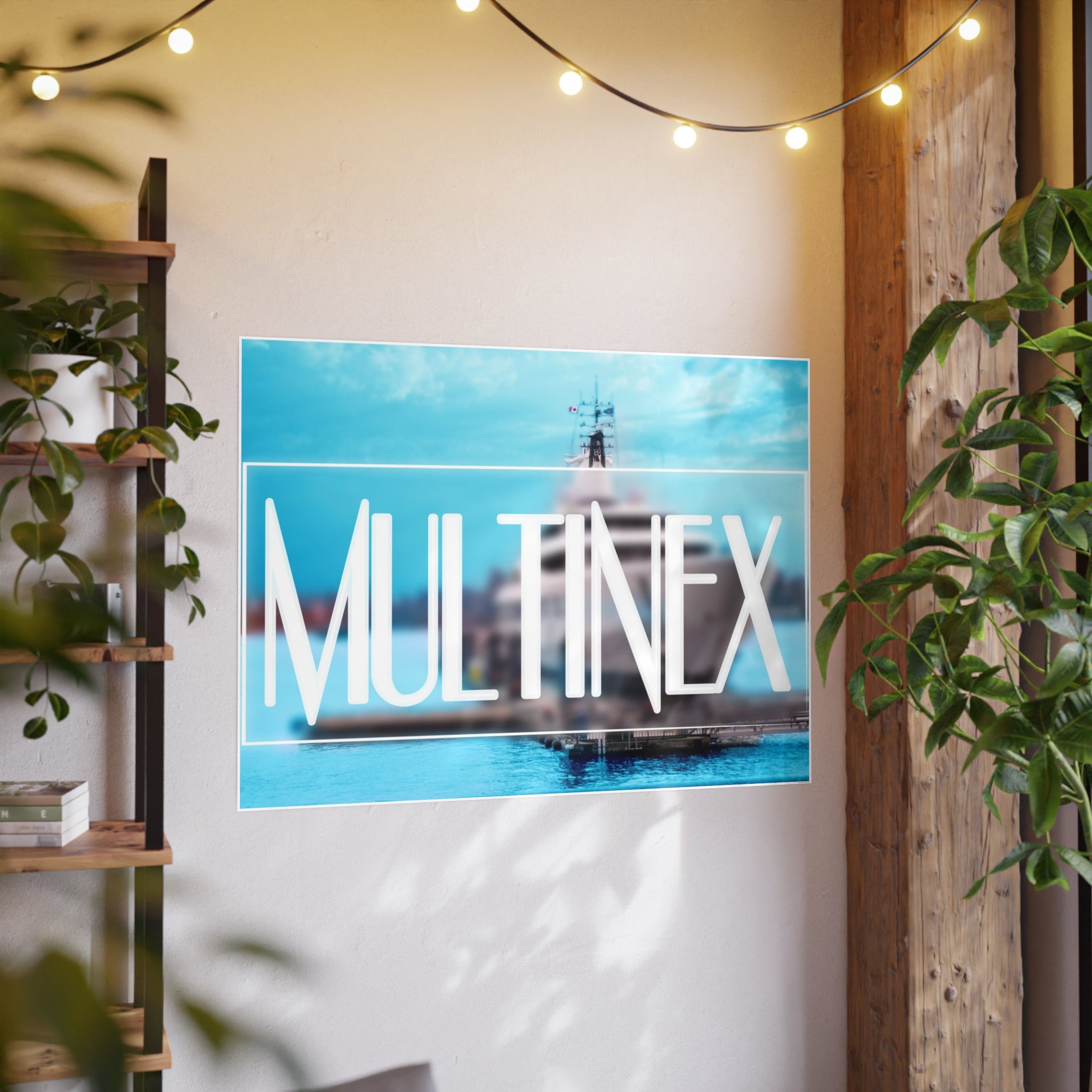 Multinex Yacht Vibrant Photo Art Poster - Multinex Design for Home Decor