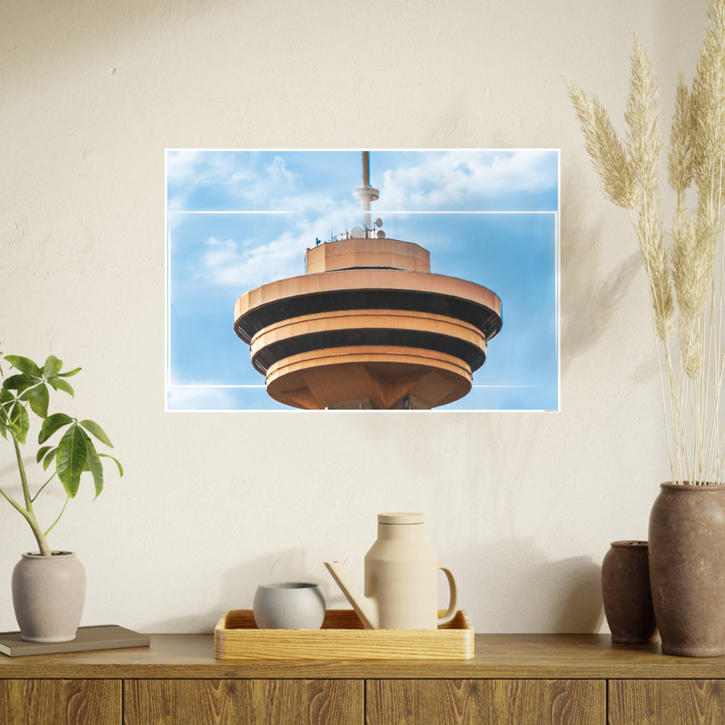 Multinex Vancity Skyscraper Vibrant Photo Art Poster - Multinex Floral Design for Home Decor