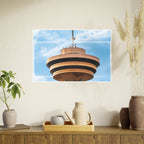 Multinex Vancity Skyscraper Vibrant Photo Art Poster - Multinex Floral Design for Home Decor