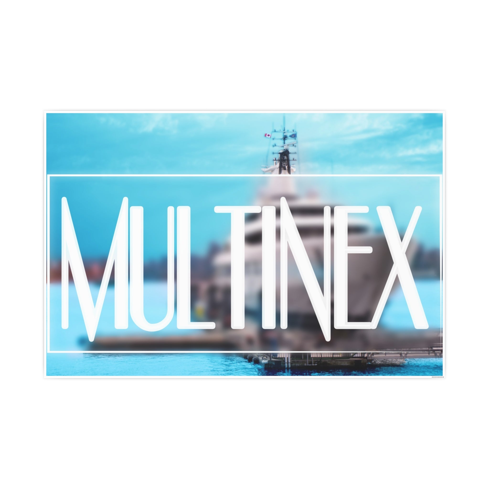 Multinex Yacht Vibrant Photo Art Poster - Multinex Design for Home Decor