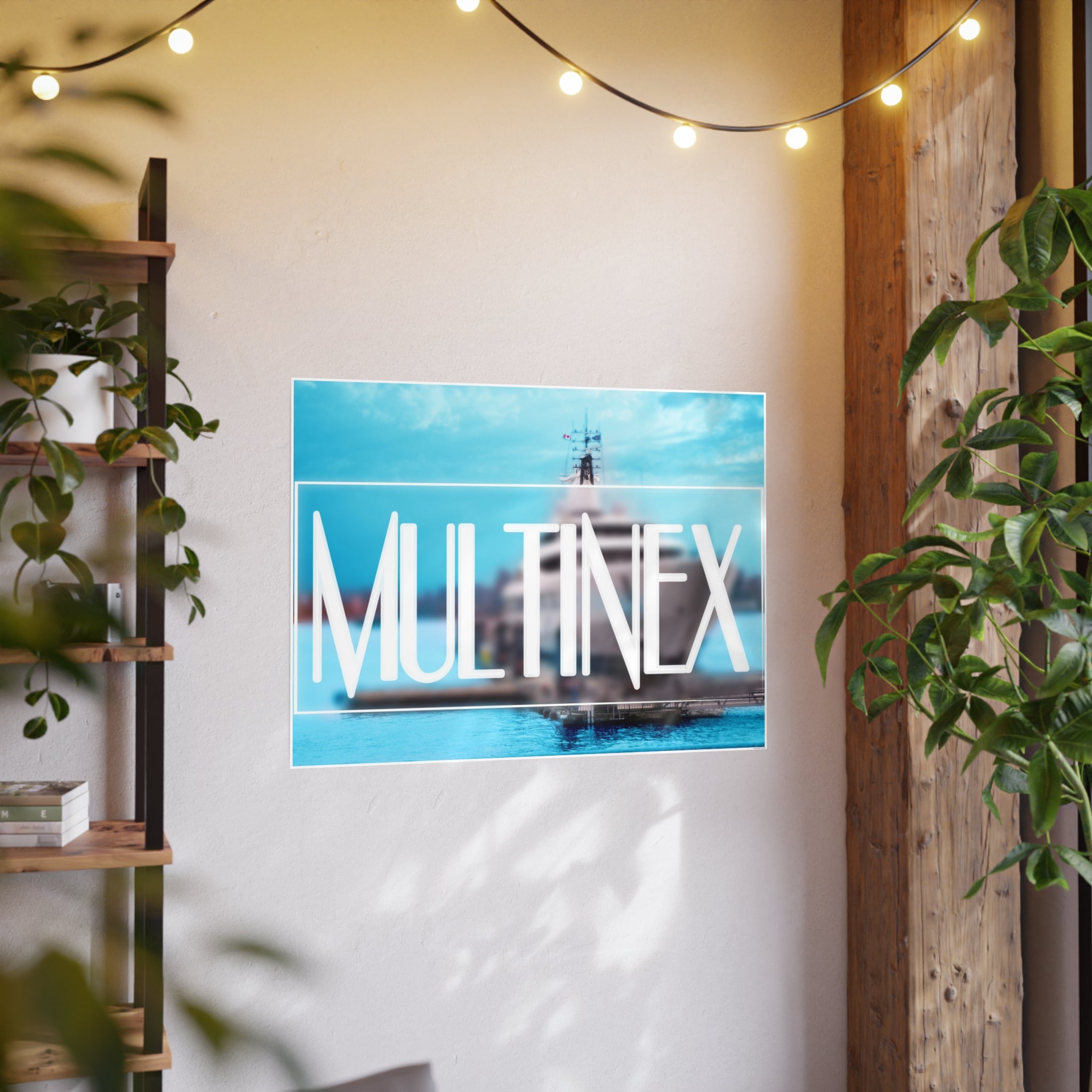 Multinex Yacht Vibrant Photo Art Poster - Multinex Design for Home Decor