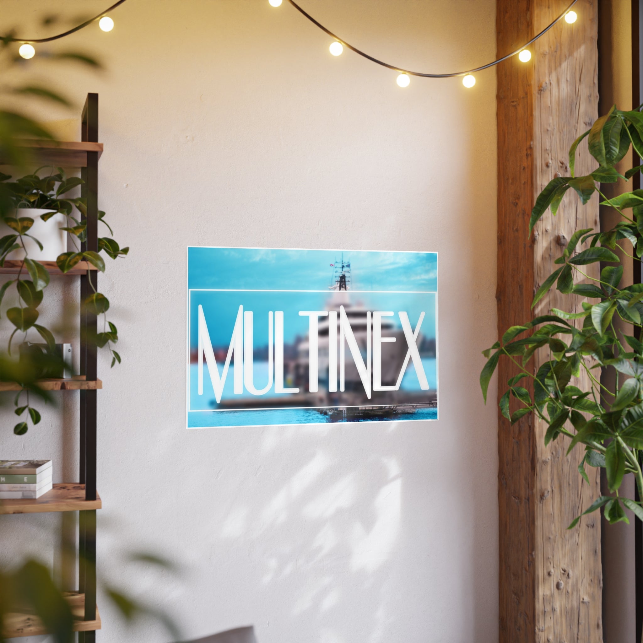 Multinex Yacht Vibrant Photo Art Poster - Multinex Design for Home Decor