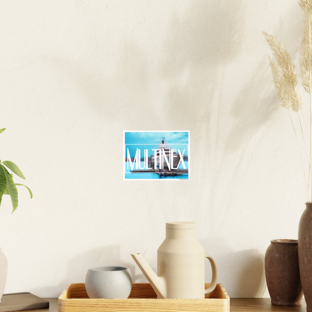 Multinex Yacht Vibrant Photo Art Poster - Multinex Design for Home Decor