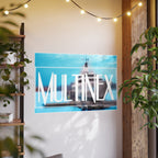 Multinex Yacht Vibrant Photo Art Poster - Multinex Design for Home Decor