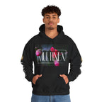 Multinex Floral Trendy Unisex Hooded Sweatshirt with MUTINEX Design