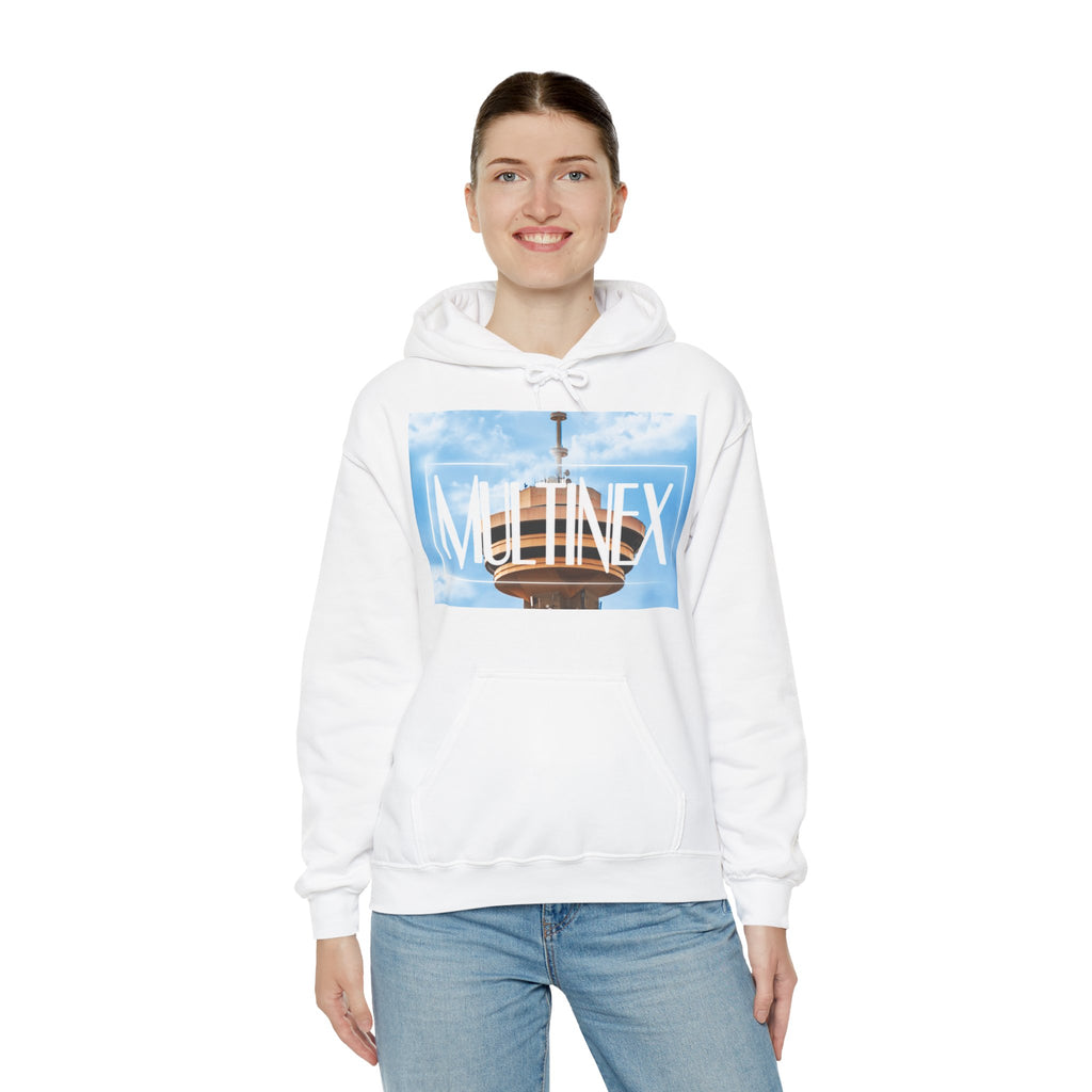 Multinex Vancity Skyscraper Trendy Unisex Hooded Sweatshirt with MUTINEX Design