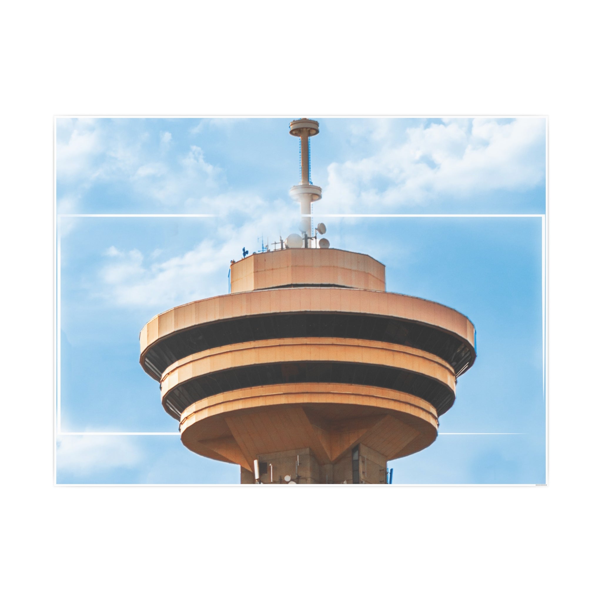 Multinex Vancity Skyscraper Vibrant Photo Art Poster - Multinex Floral Design for Home Decor