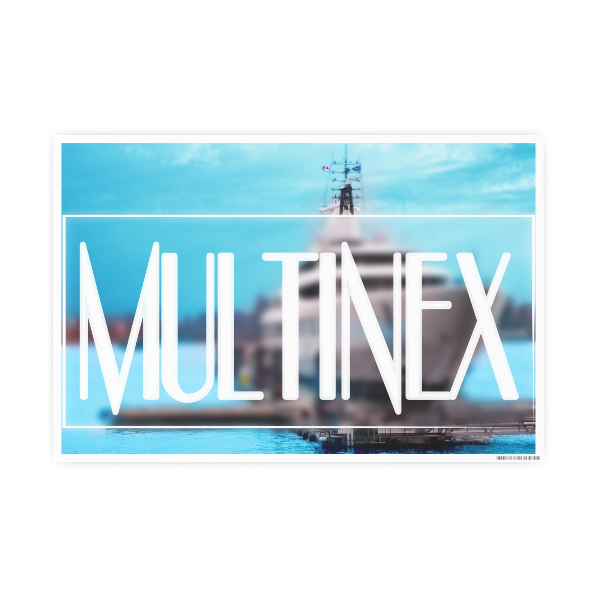 Multinex Yacht Vibrant Photo Art Poster - Multinex Design for Home Decor