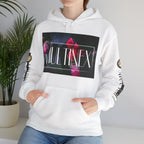 Multinex Floral Trendy Unisex Hooded Sweatshirt with MUTINEX Design