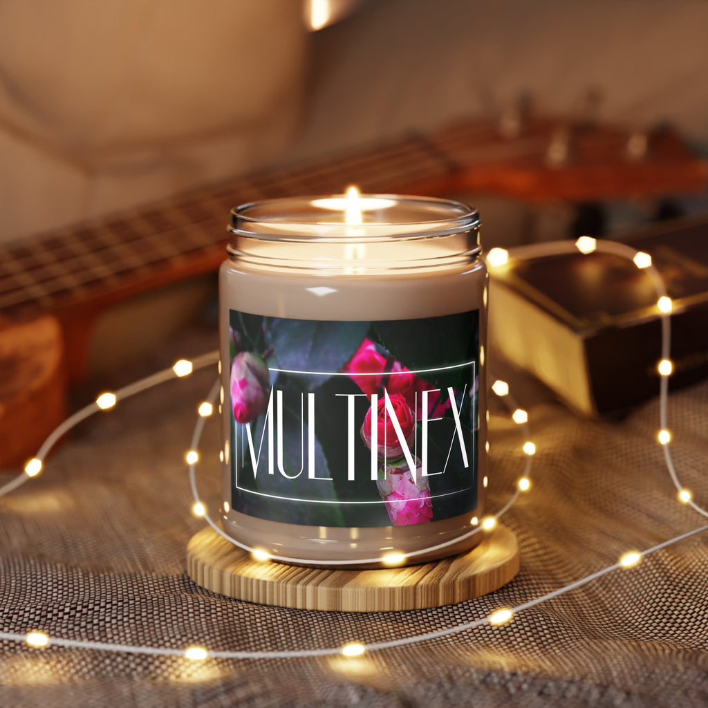 Multinex Floral Scented Soy Candle - 9oz with White Lid