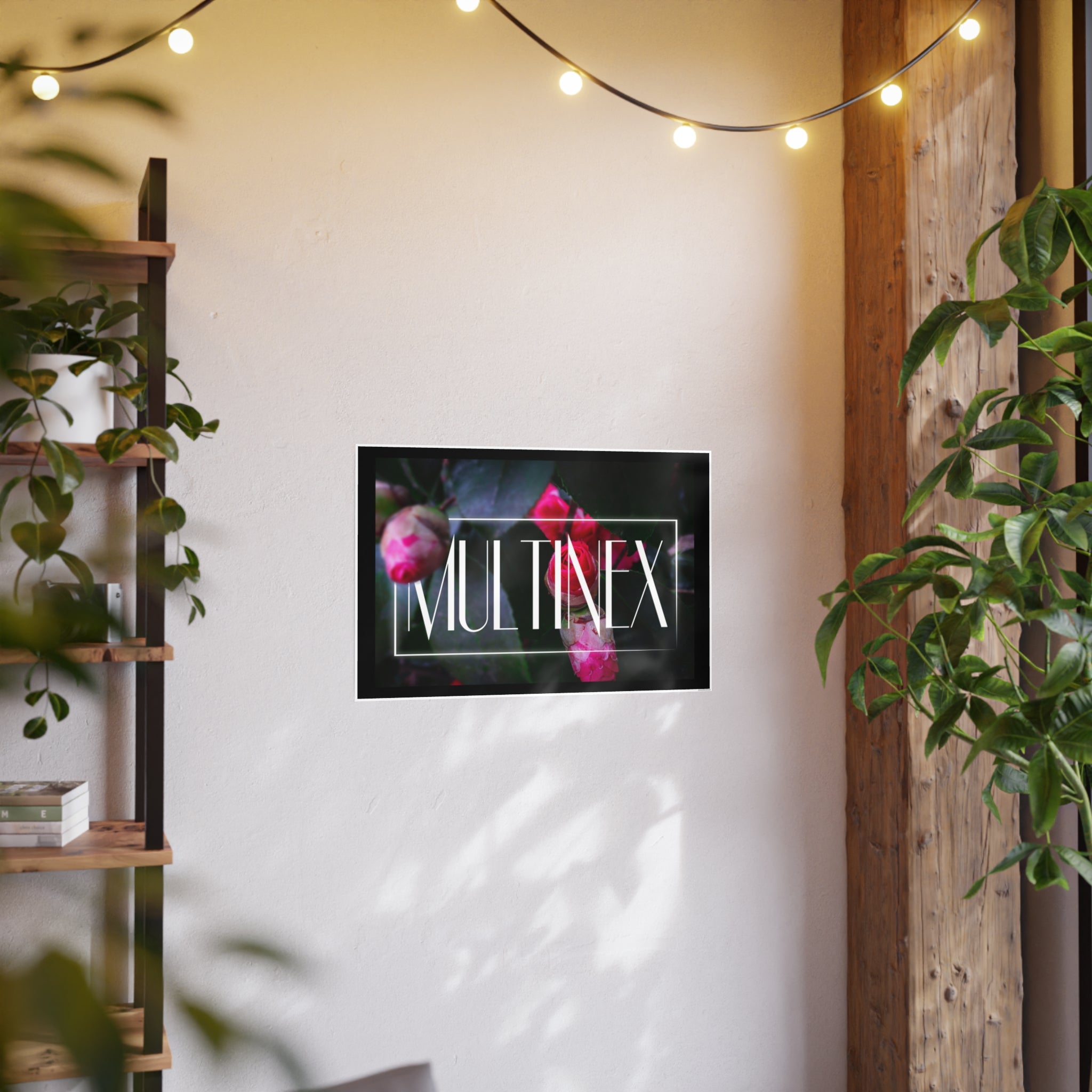 Multinex Floral Vibrant Photo Art Poster - Multinex Floral Design for Home Decor