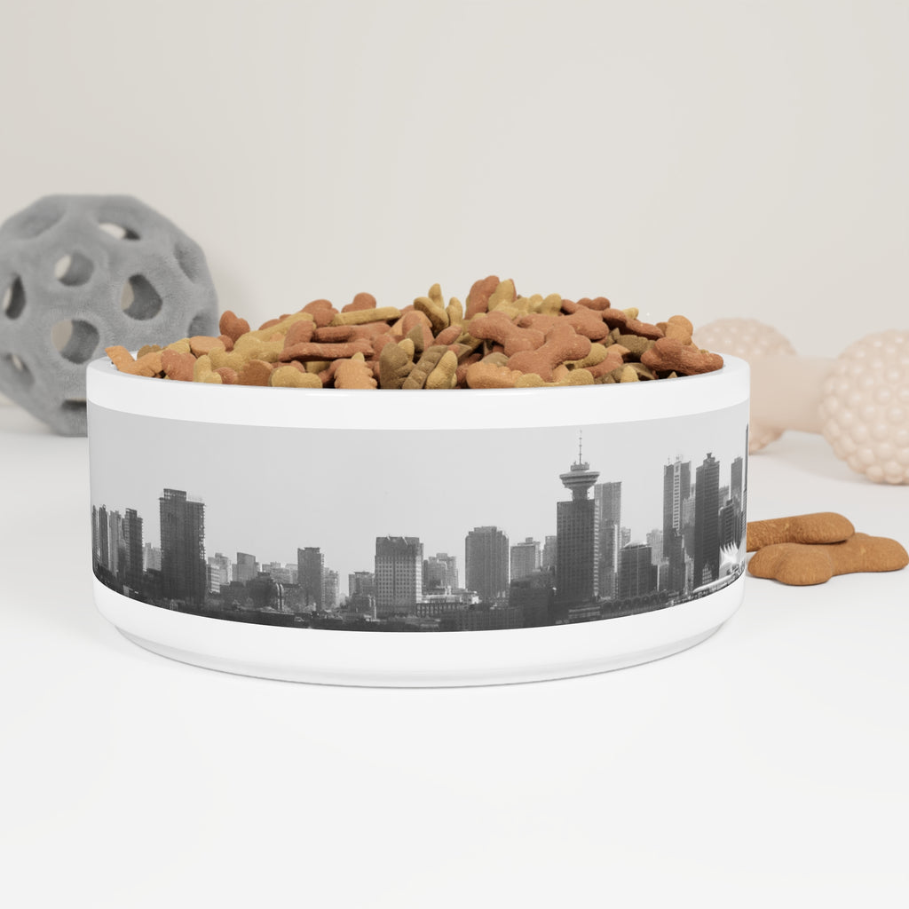 Multinex VanCityscape Pet Bowl - Modern Urban Design for Dogs and Cats