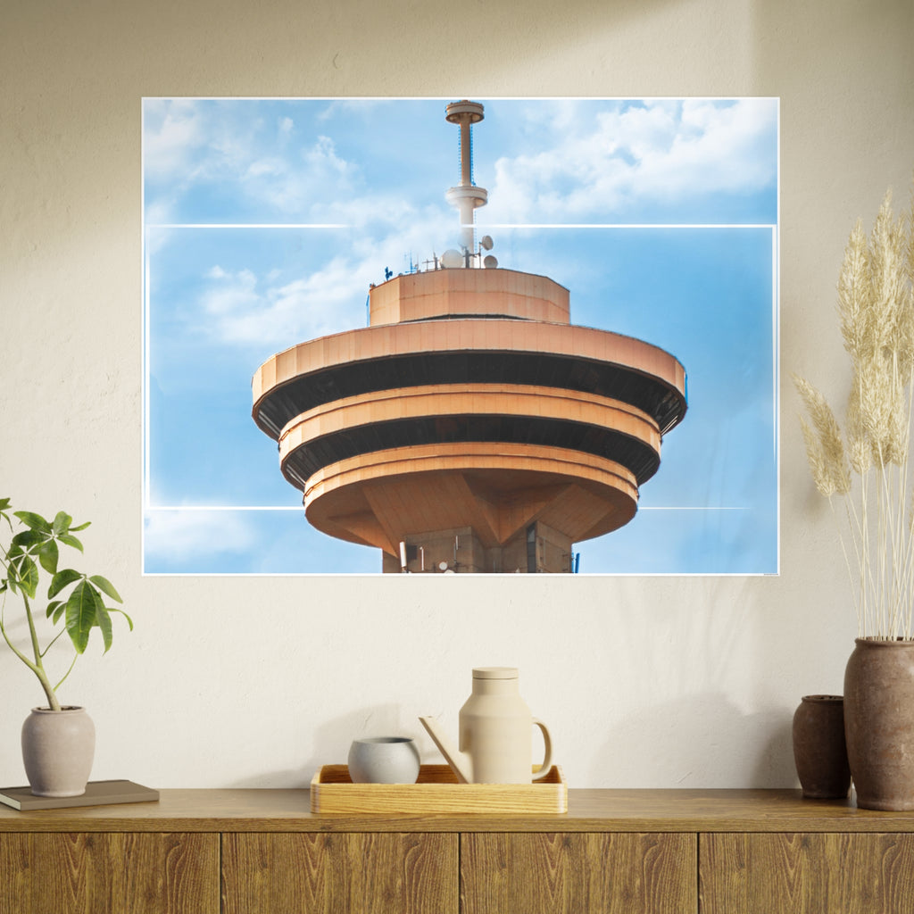 Multinex Vancity Skyscraper Vibrant Photo Art Poster - Multinex Floral Design for Home Decor