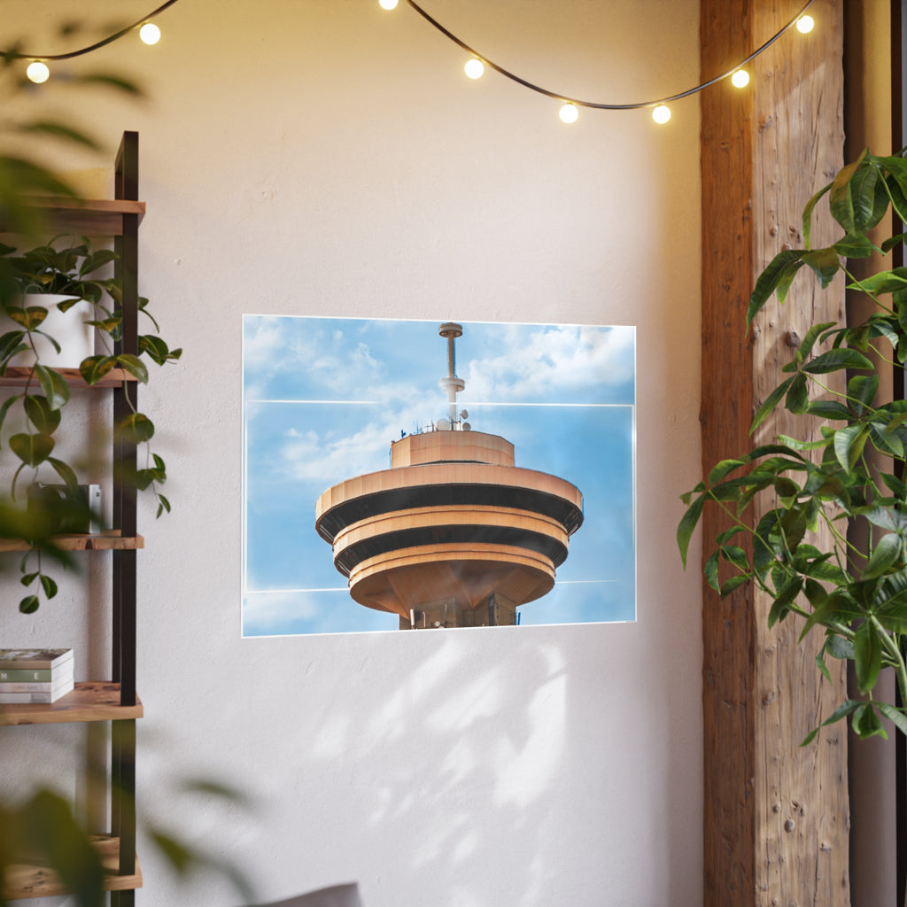 Multinex Vancity Skyscraper Vibrant Photo Art Poster - Multinex Floral Design for Home Decor