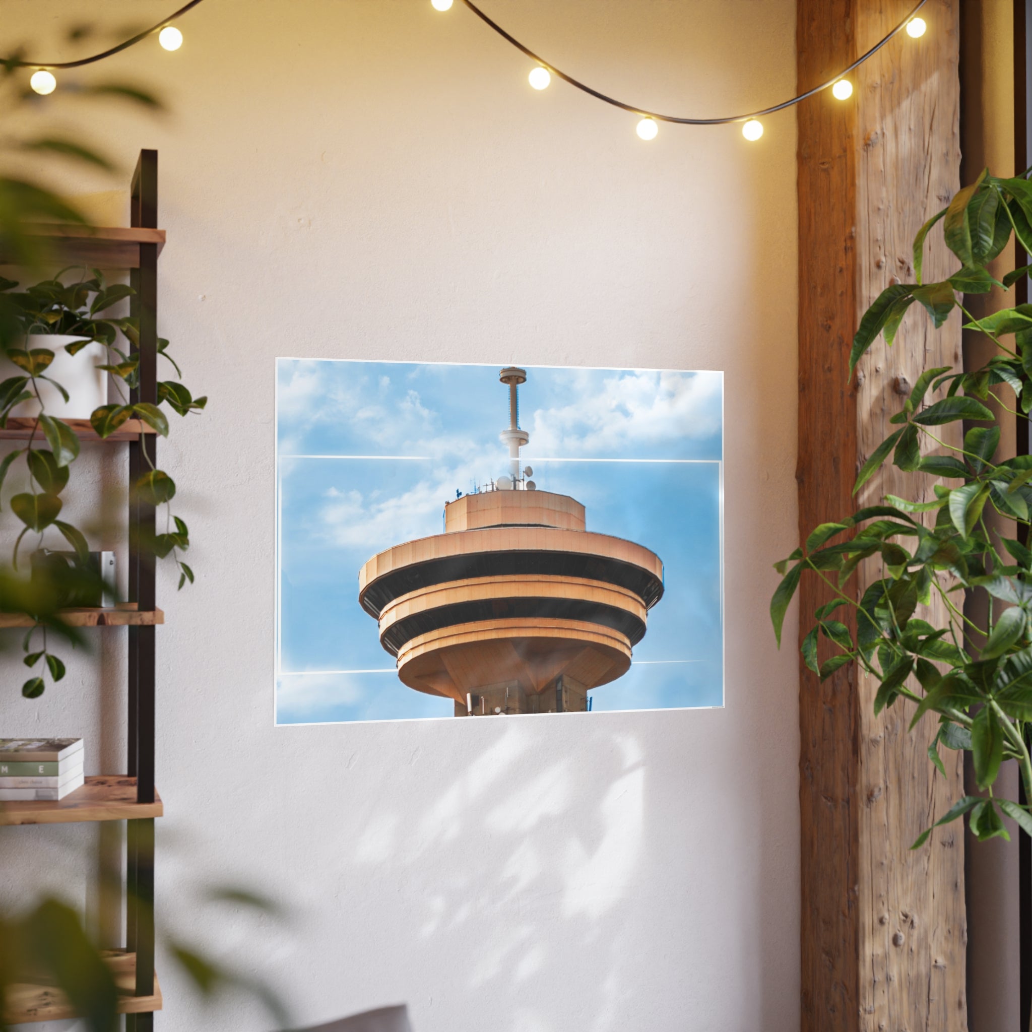 Multinex Vancity Skyscraper Vibrant Photo Art Poster - Multinex Floral Design for Home Decor