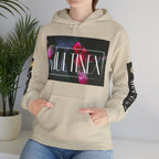 Multinex Floral Trendy Unisex Hooded Sweatshirt with MUTINEX Design
