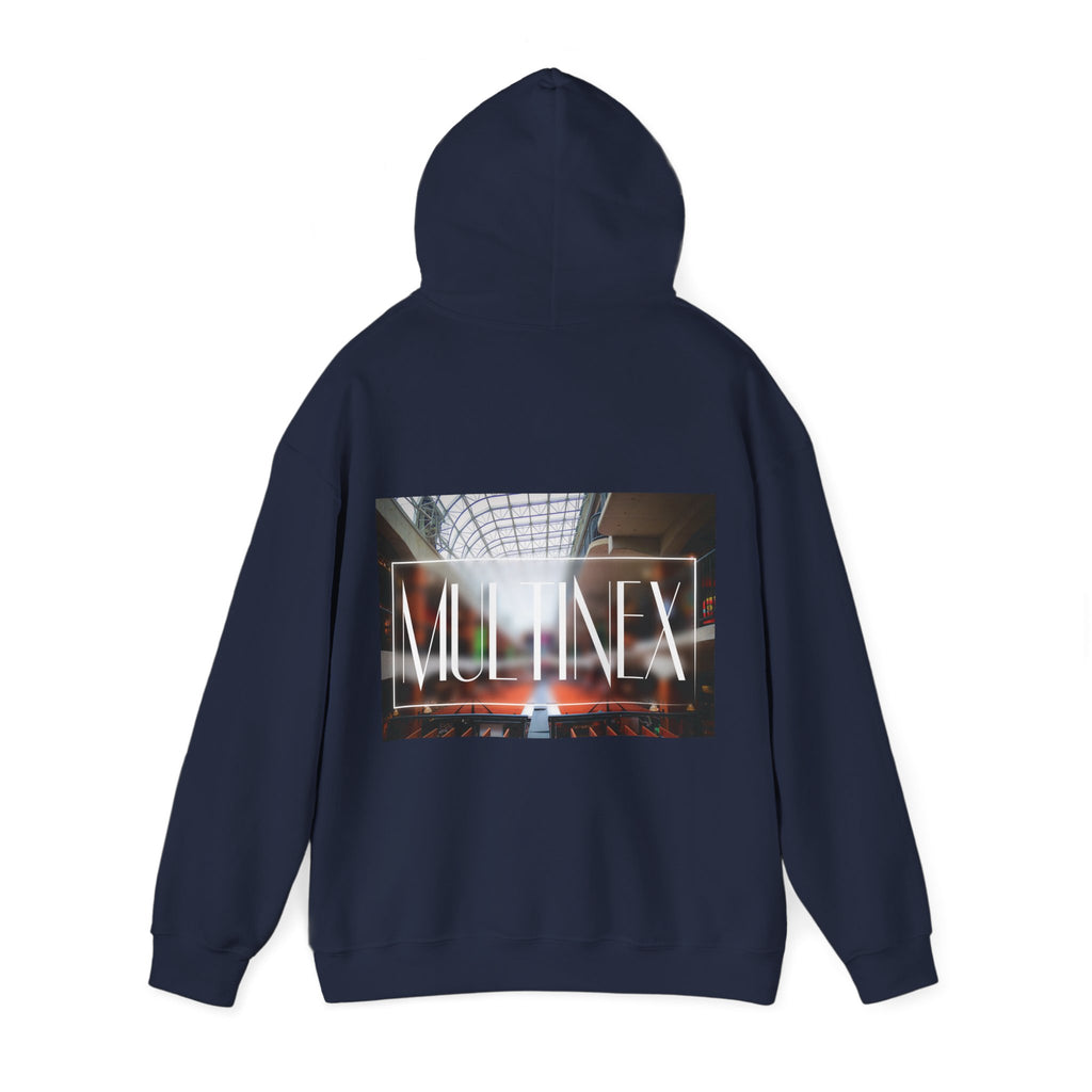 Multinex Market Back Trendy Unisex Hooded Sweatshirt with MUTINEX Design