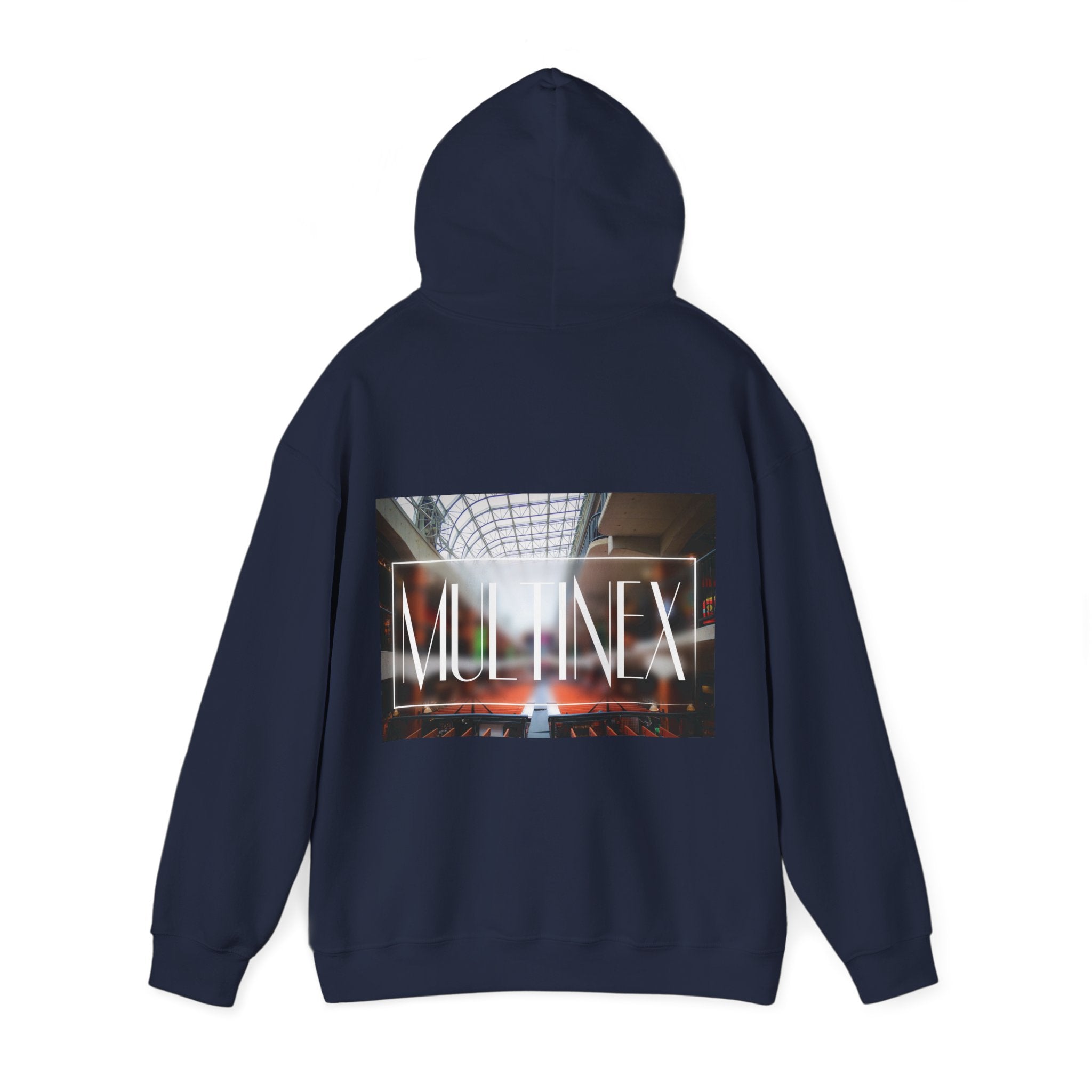 Multinex Market Back Trendy Unisex Hooded Sweatshirt with MUTINEX Design