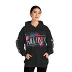 Multinex Floral Trendy Unisex Hooded Sweatshirt with MUTINEX Design