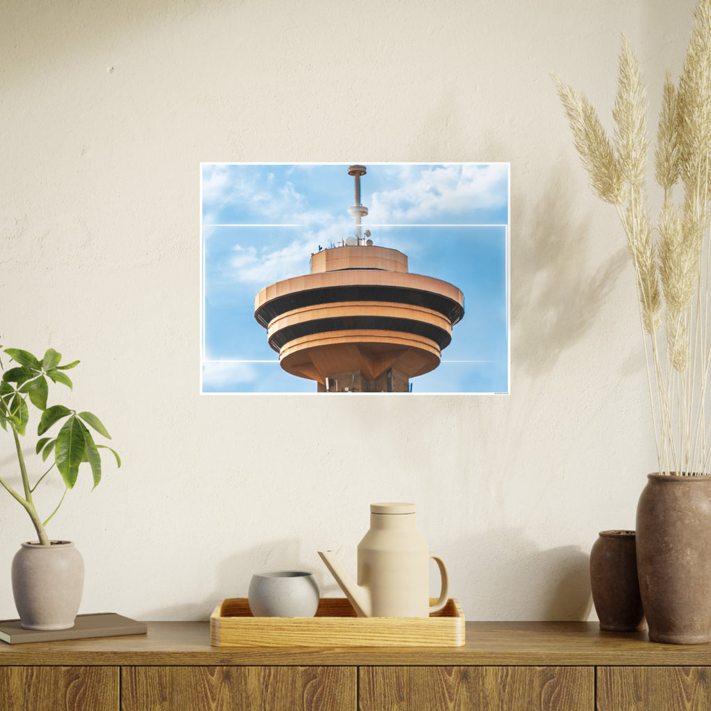 Multinex Vancity Skyscraper Vibrant Photo Art Poster - Multinex Floral Design for Home Decor