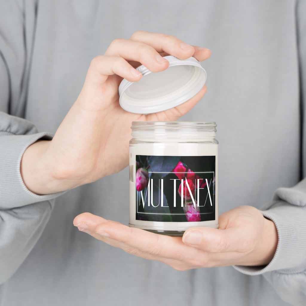 Multinex Floral Scented Soy Candle - 9oz with White Lid