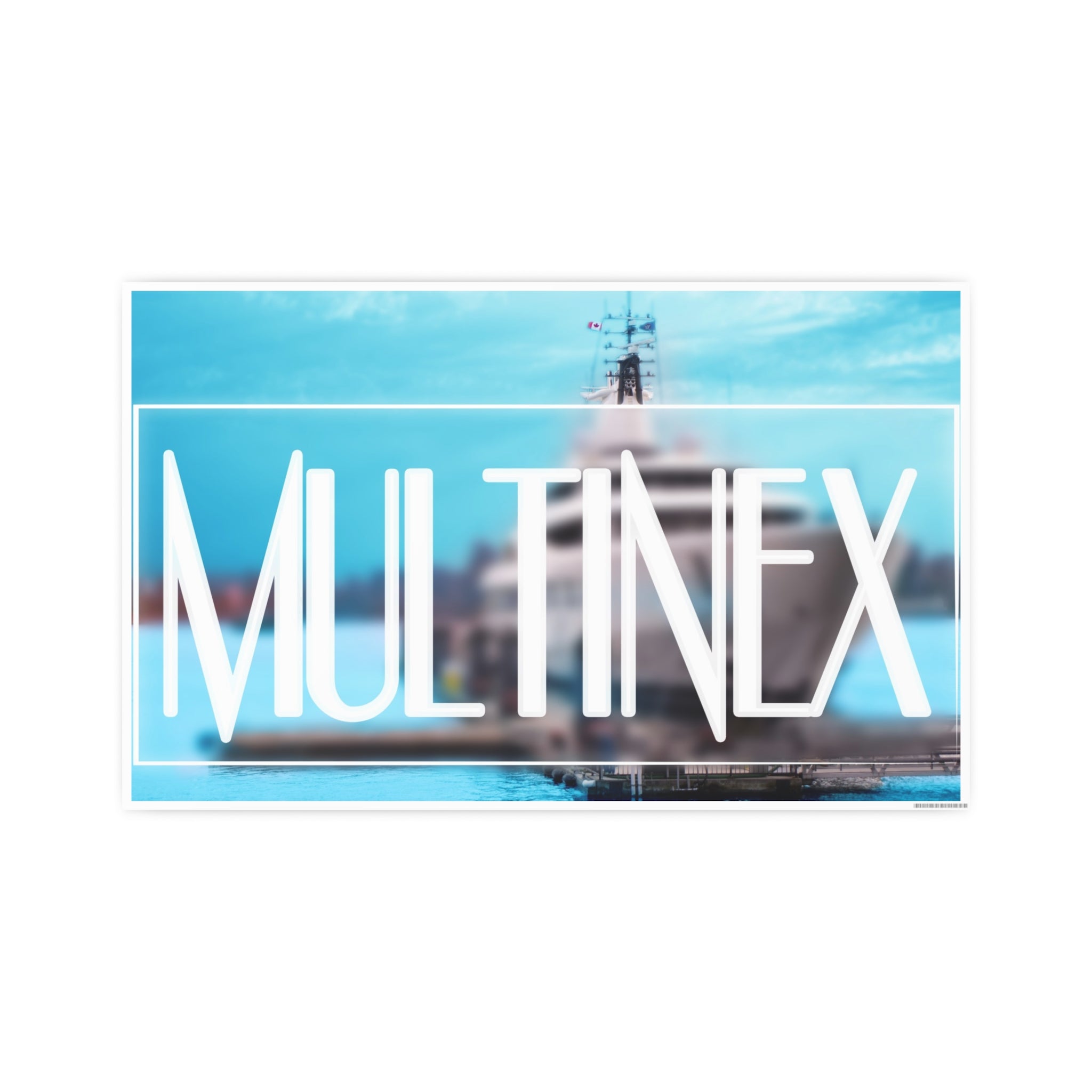 Multinex Yacht Vibrant Photo Art Poster - Multinex Design for Home Decor