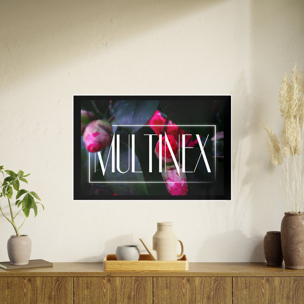 Multinex Floral Vibrant Photo Art Poster - Multinex Floral Design for Home Decor