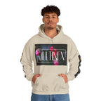 Multinex Floral Trendy Unisex Hooded Sweatshirt with MUTINEX Design