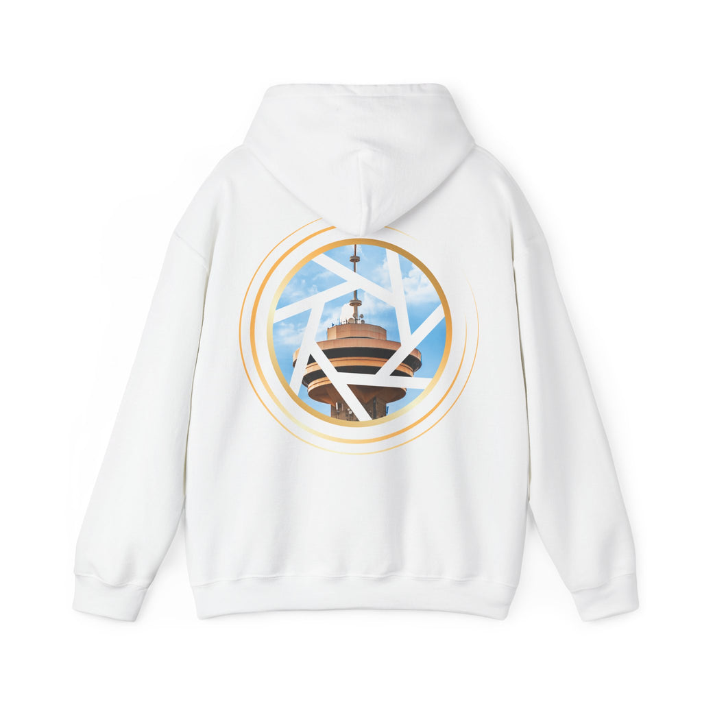 Multinex Vancity Skyscraper Back Trendy Unisex Hooded Sweatshirt with MUTINEX Design