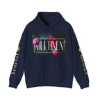 Multinex Floral Trendy Unisex Hooded Sweatshirt with MUTINEX Design