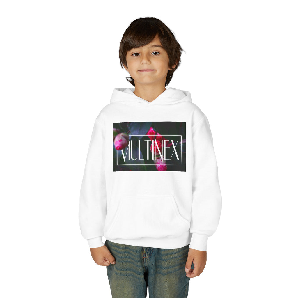 Multinex Floral Youth Floral Design Hooded Sweatshirt - MULTINEX