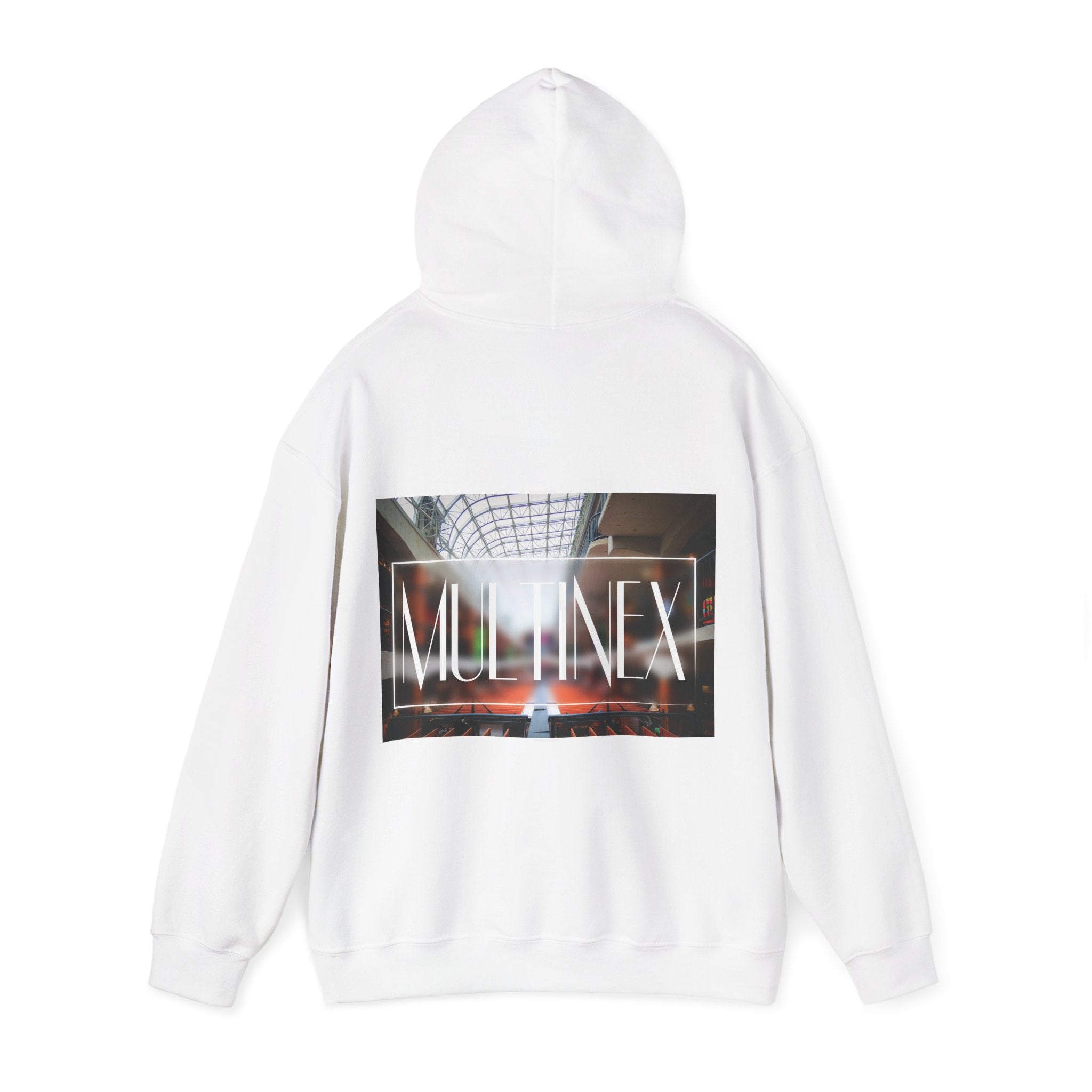 Multinex Market Back Trendy Unisex Hooded Sweatshirt with MUTINEX Design