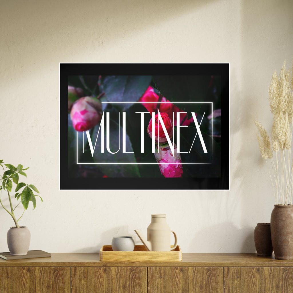Multinex Floral Vibrant Photo Art Poster - Multinex Floral Design for Home Decor