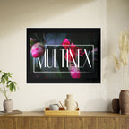 Multinex Floral Vibrant Photo Art Poster - Multinex Floral Design for Home Decor