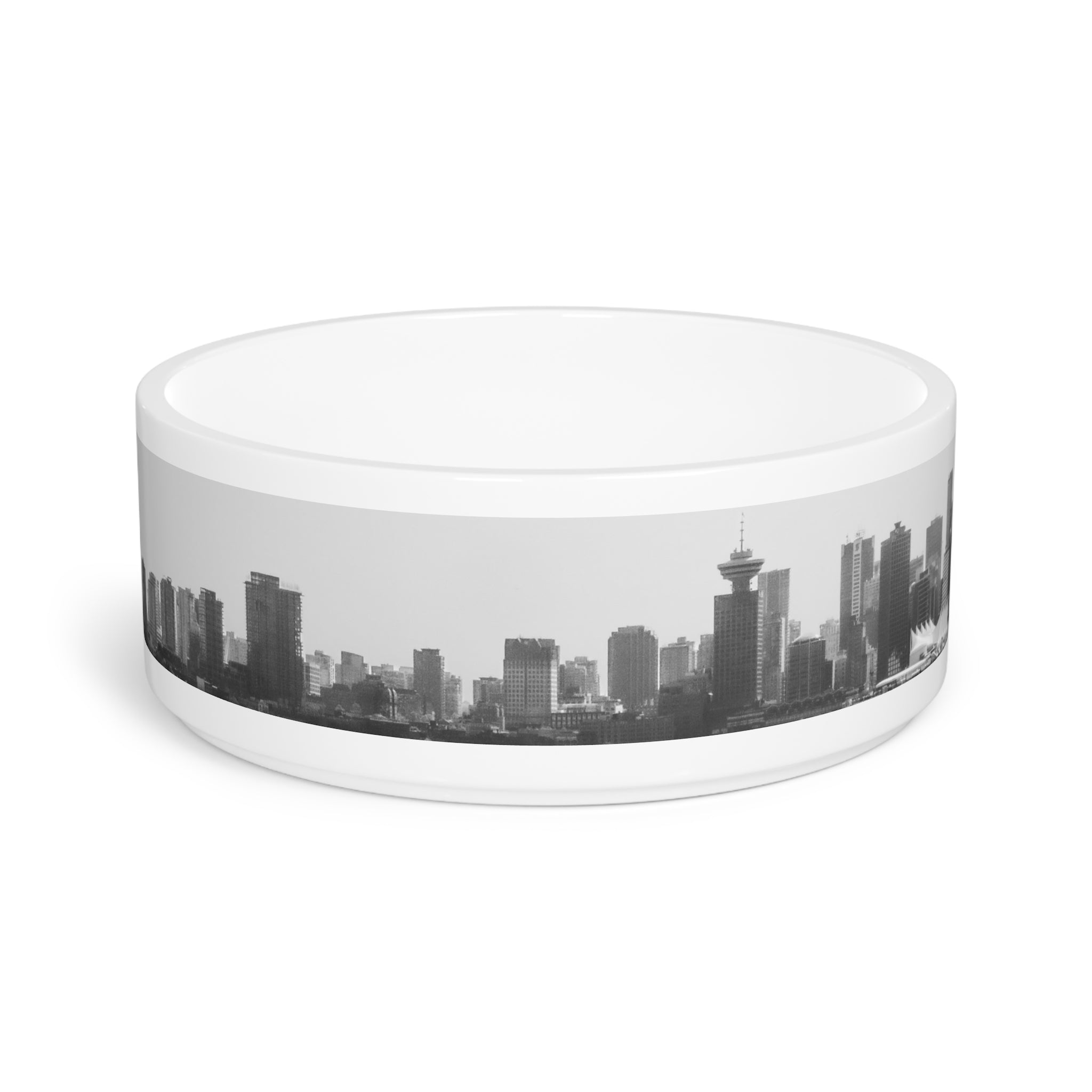 Multinex VanCityscape Pet Bowl - Modern Urban Design for Dogs and Cats