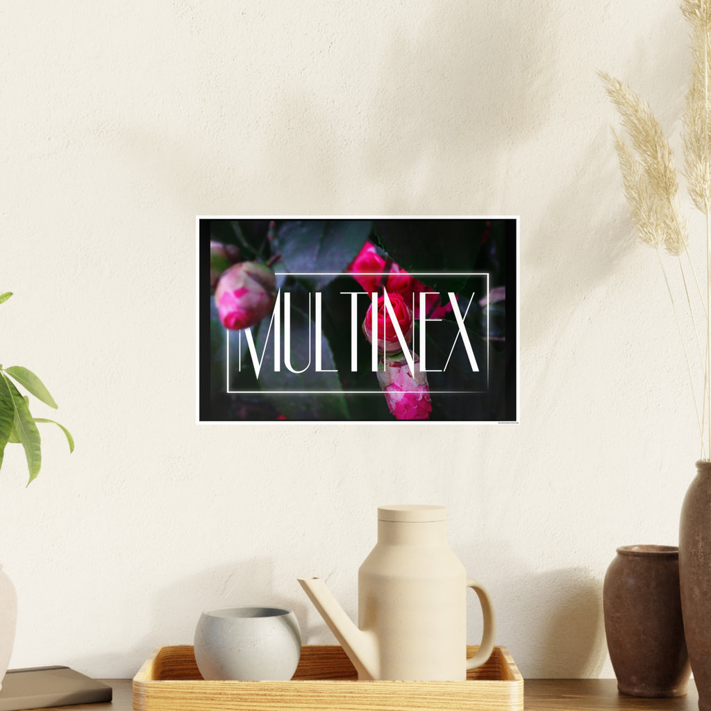 Multinex Floral Vibrant Photo Art Poster - Multinex Floral Design for Home Decor