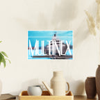 Multinex Yacht Vibrant Photo Art Poster - Multinex Design for Home Decor