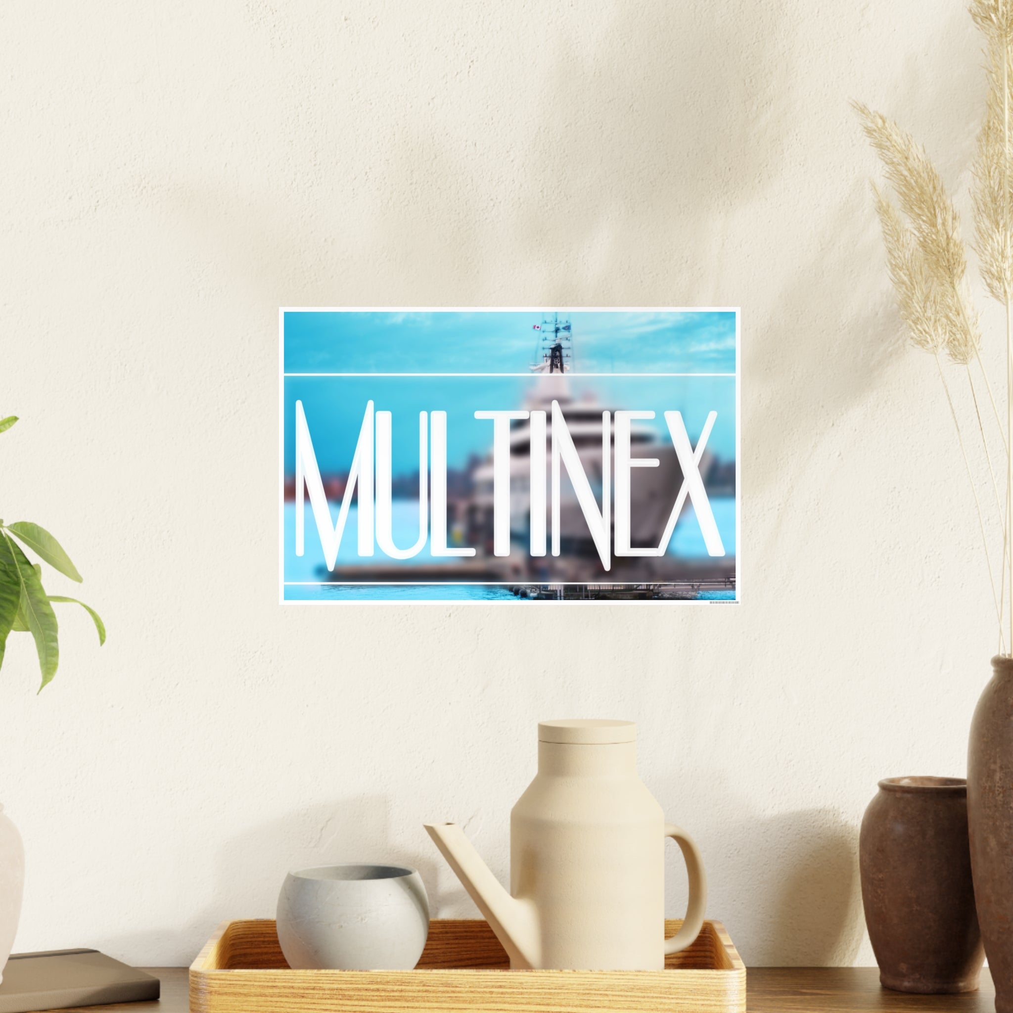 Multinex Yacht Vibrant Photo Art Poster - Multinex Design for Home Decor