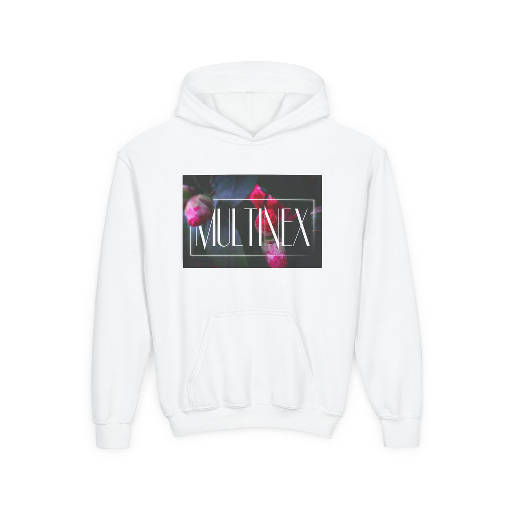 Multinex Floral Youth Floral Design Hooded Sweatshirt - MULTINEX