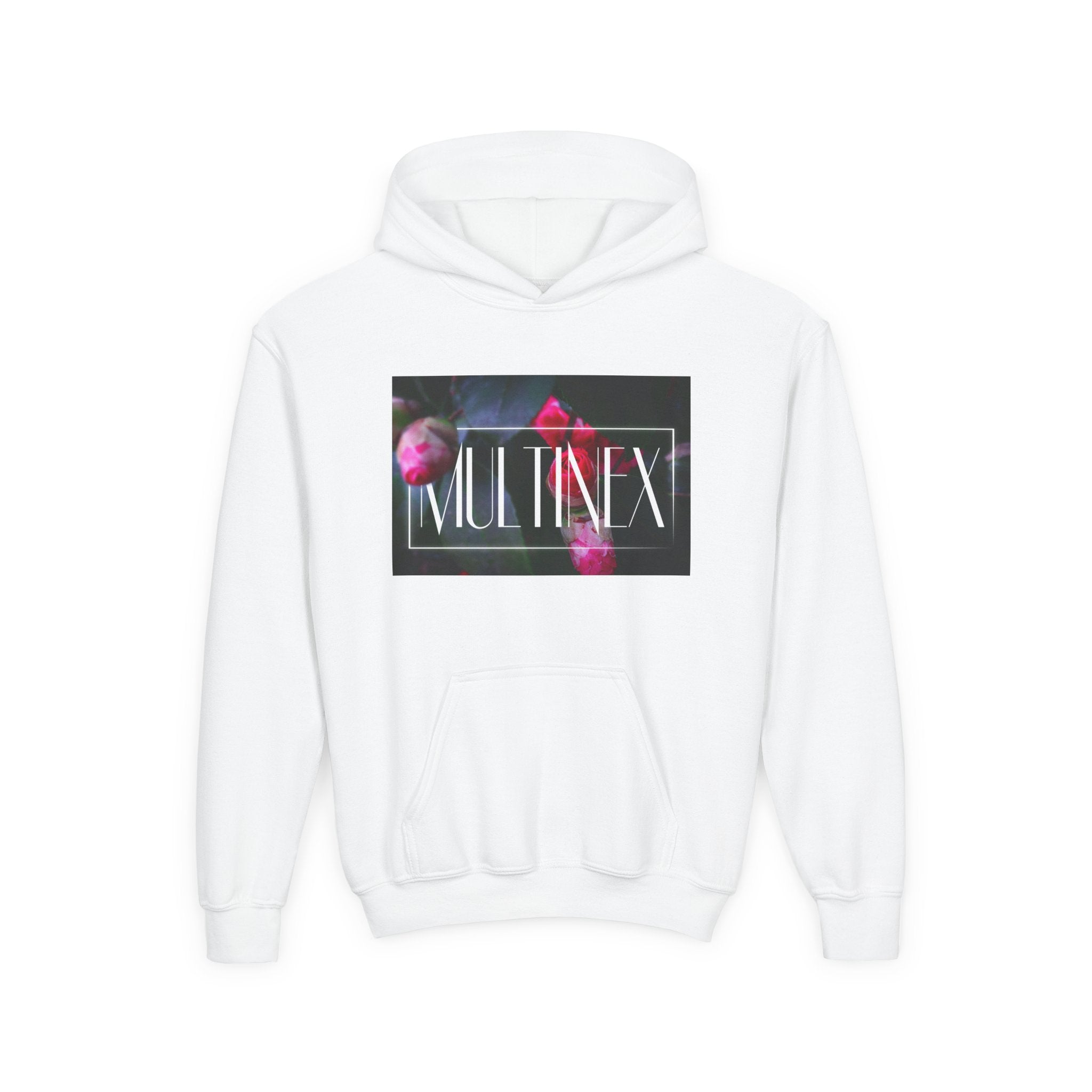 Multinex Floral Youth Floral Design Hooded Sweatshirt - MULTINEX