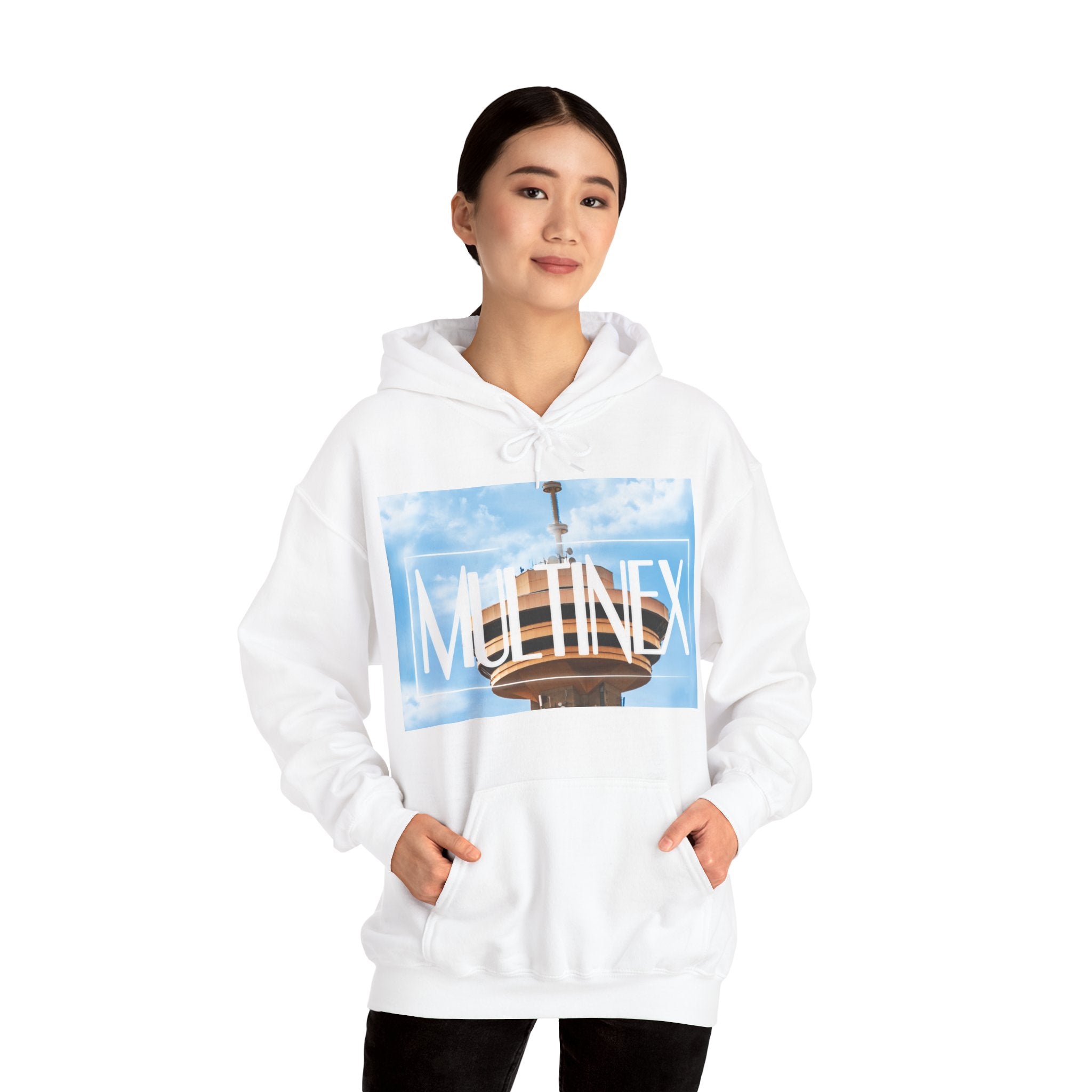 Multinex Vancity Skyscraper Trendy Unisex Hooded Sweatshirt with MUTINEX Design