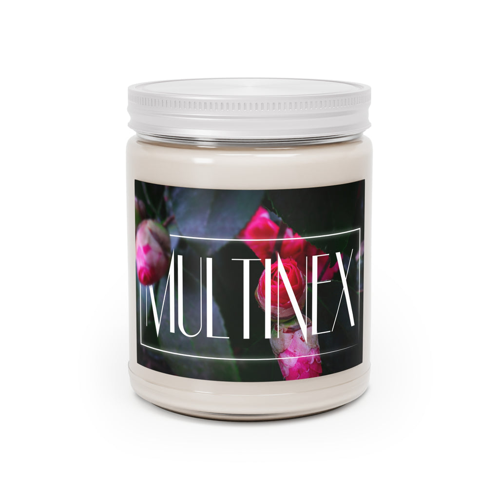 Multinex Floral Scented Soy Candle - 9oz with White Lid
