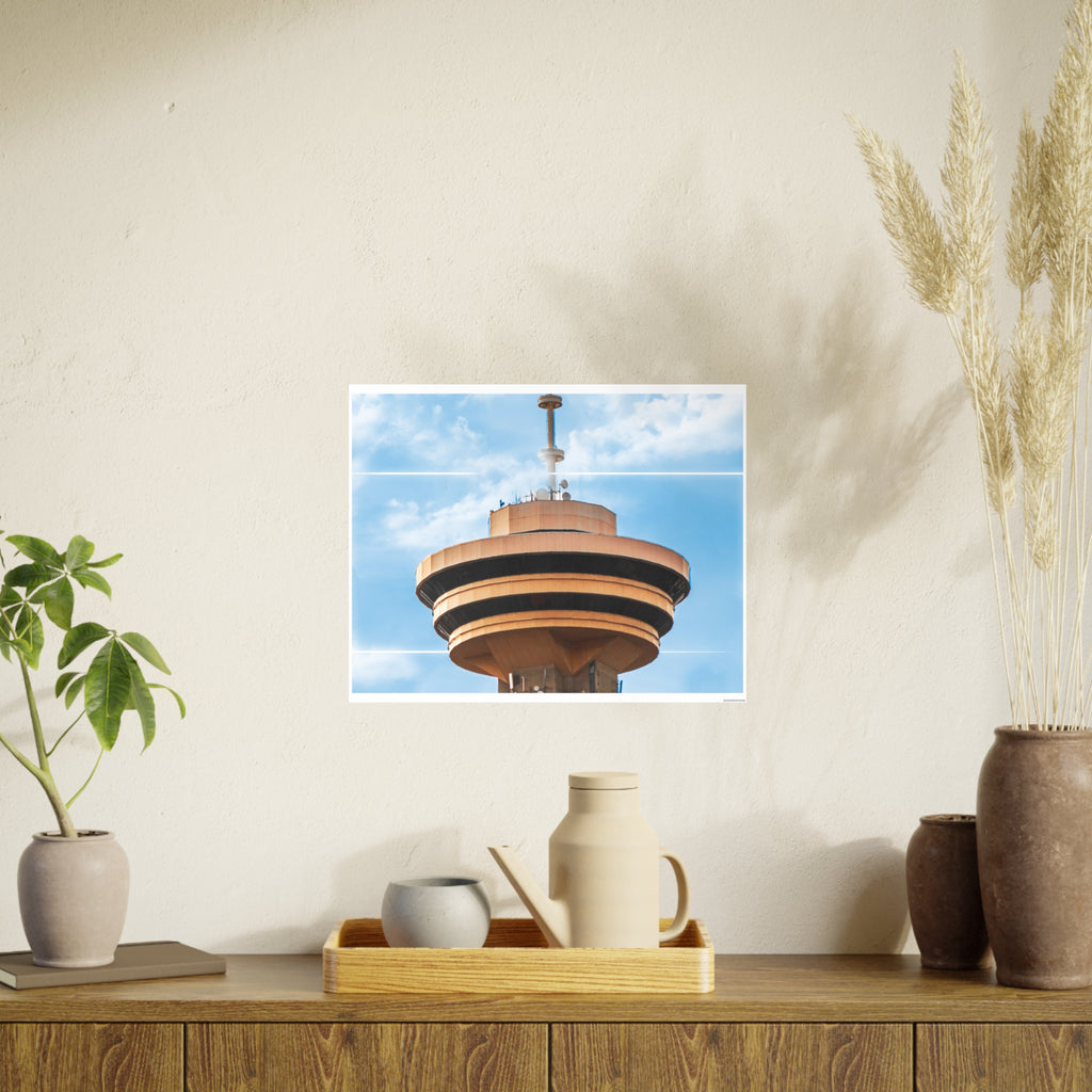 Multinex Vancity Skyscraper Vibrant Photo Art Poster - Multinex Floral Design for Home Decor