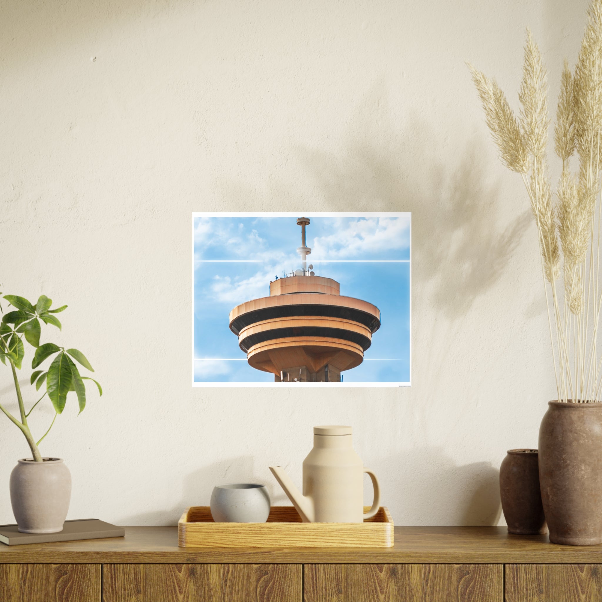 Multinex Vancity Skyscraper Vibrant Photo Art Poster - Multinex Floral Design for Home Decor