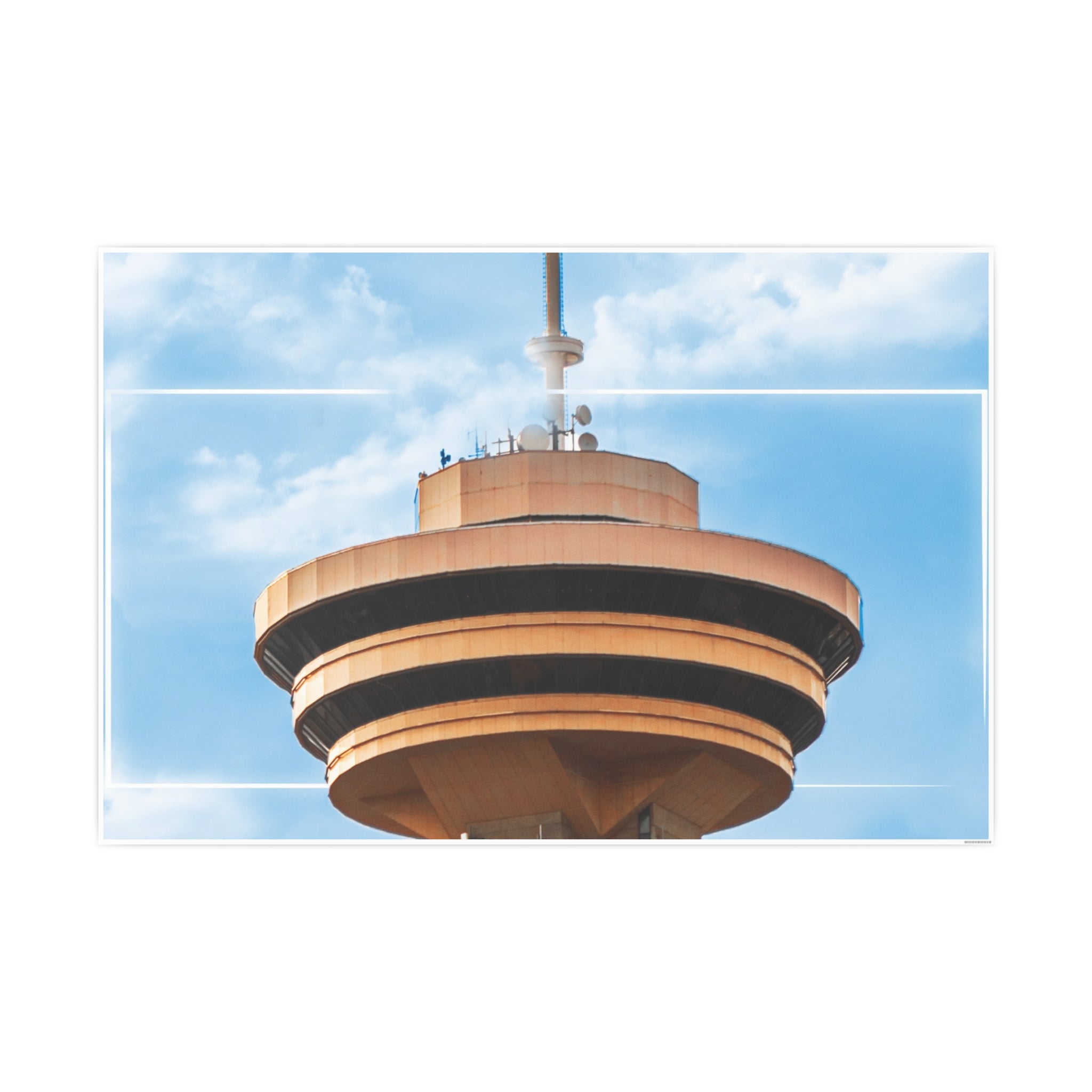 Multinex Vancity Skyscraper Vibrant Photo Art Poster - Multinex Floral Design for Home Decor