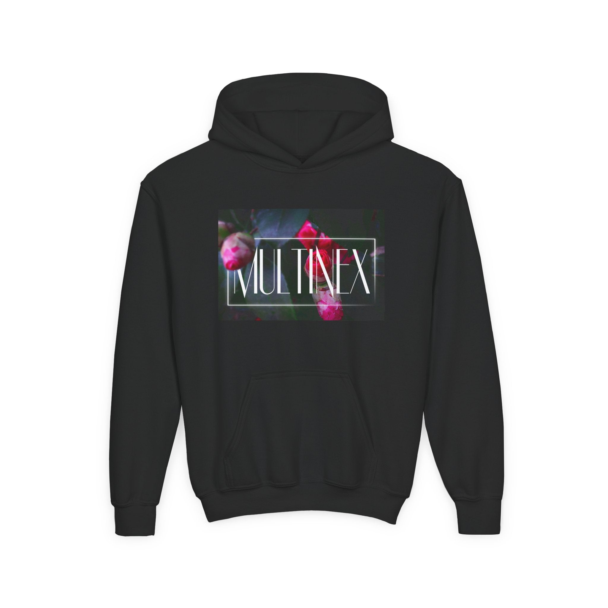 Multinex Floral Youth Floral Design Hooded Sweatshirt - MULTINEX