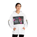 Multinex Floral Trendy Unisex Hooded Sweatshirt with MUTINEX Design